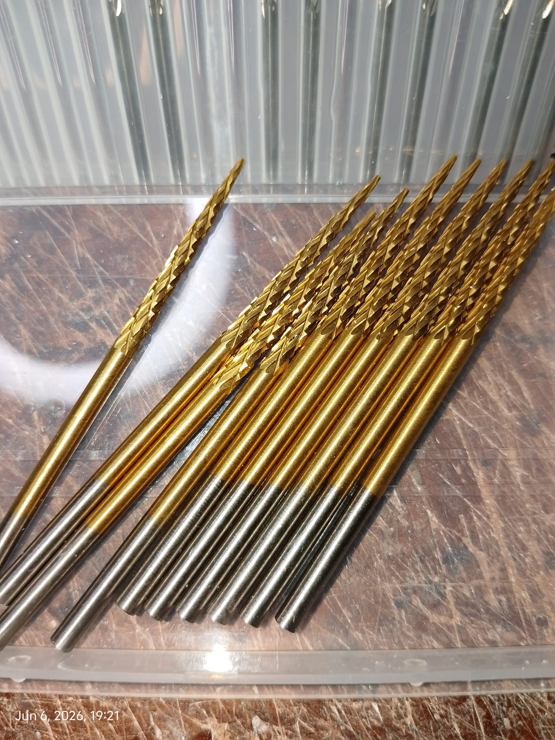 Titanium-Coated High-Speed Steel Rotary File Grinding Bit – 3×100mm - Image 2