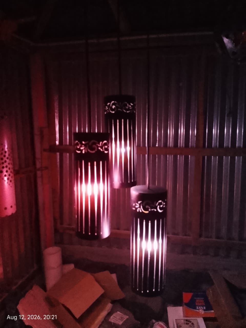 Royal Trio Handmade PVC Ceiling Lamp (থ্রি পিস ডিজাইনার সিলিং ল্যাম্প) - Image 3