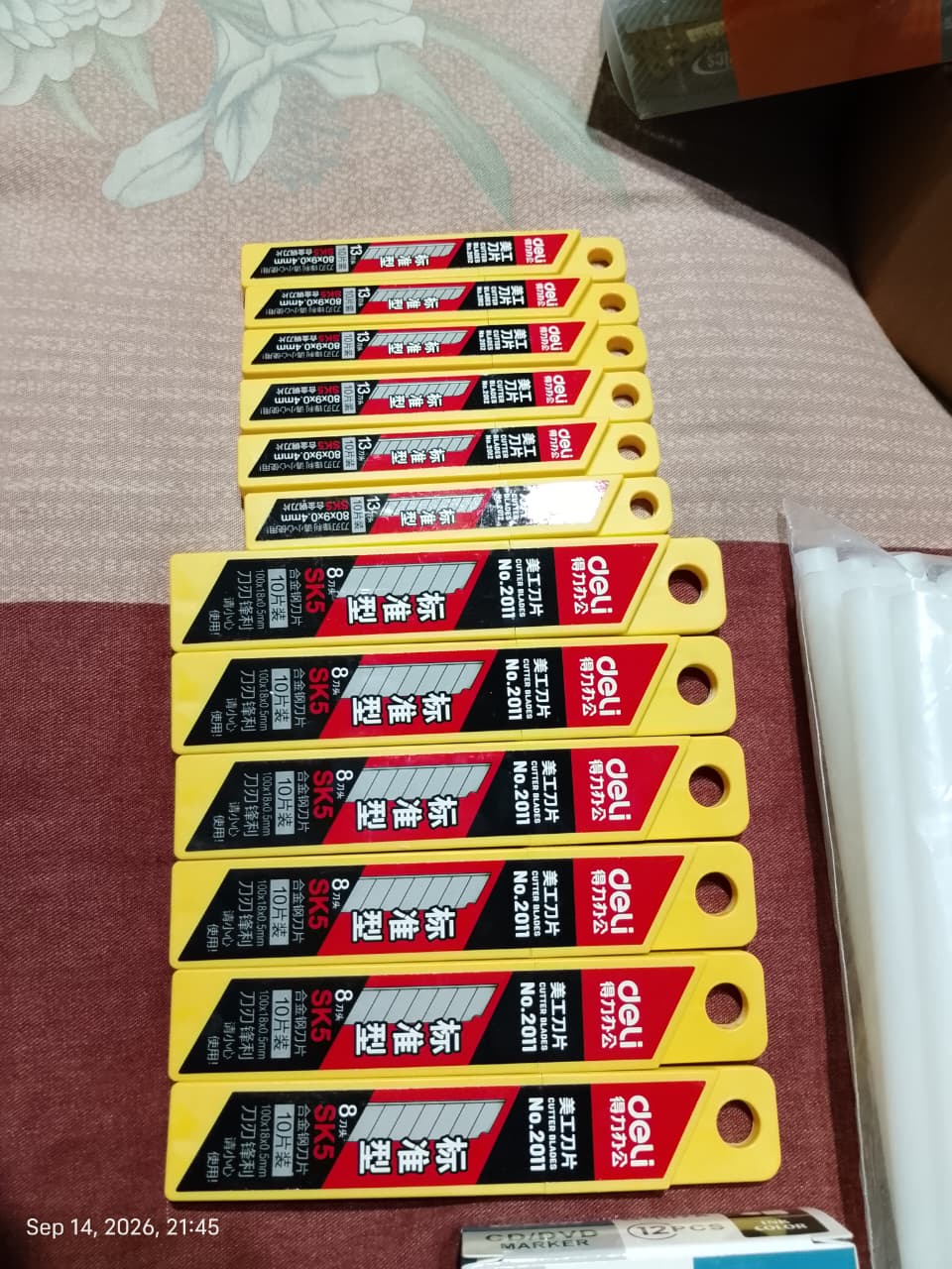 Deli SK5 Replacement Cutter Blades ডেলি SK5 রিপ্লেসমেন্ট কাটার ব্লেড - Image 5