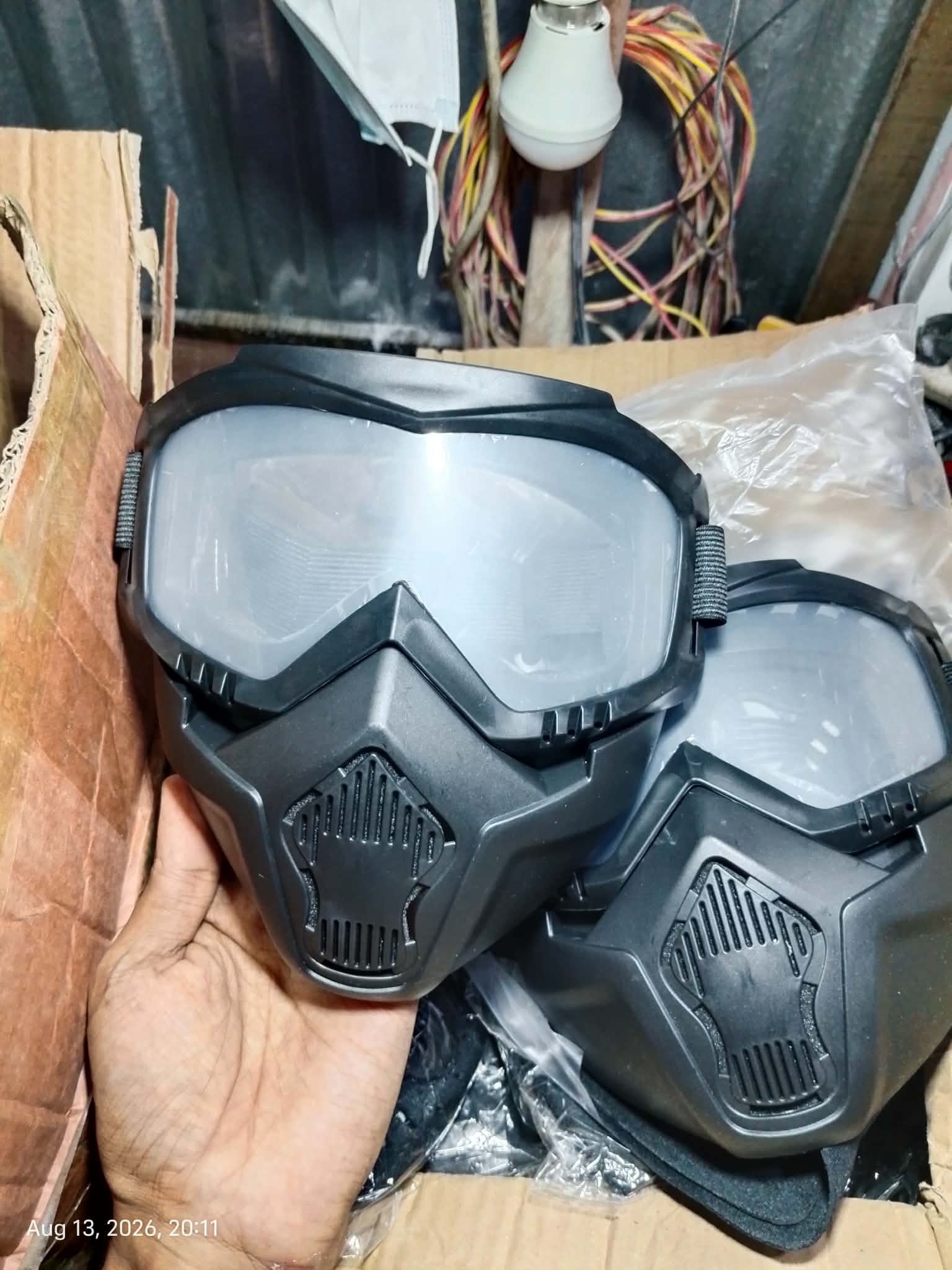 Harley Face Mask Goggles Motorcycle Riding Goggles Windproof Off-Road Vehicle Sports Helmet Mask - Image 2