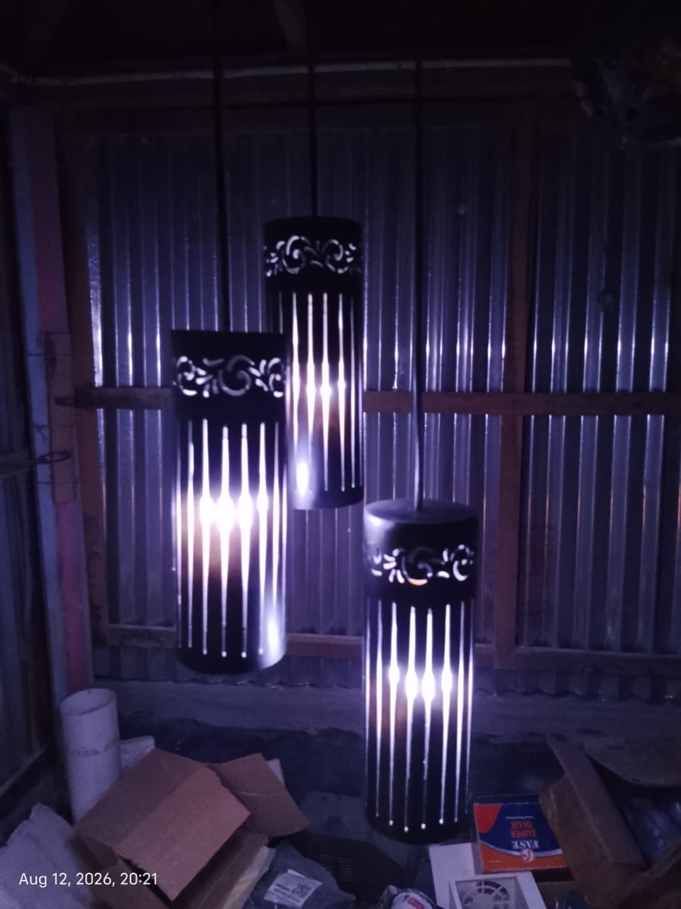 Royal Trio Handmade PVC Ceiling Lamp (থ্রি পিস ডিজাইনার সিলিং ল্যাম্প) - Image 2